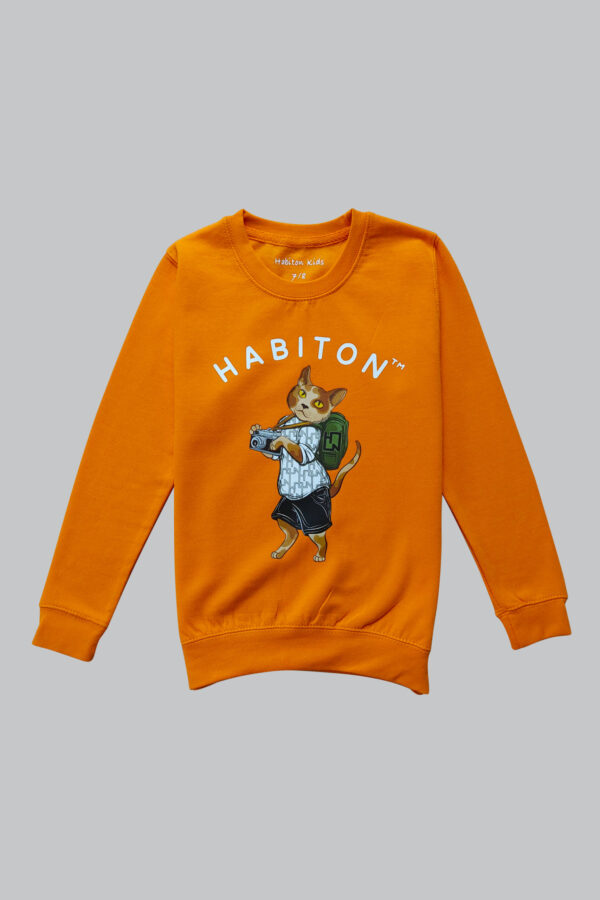 orange kids sweatshirt